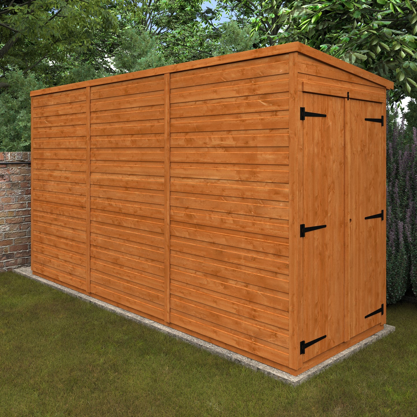 Your Choice Pent Windowless Wooden Garden Shed - Various Sizes Available