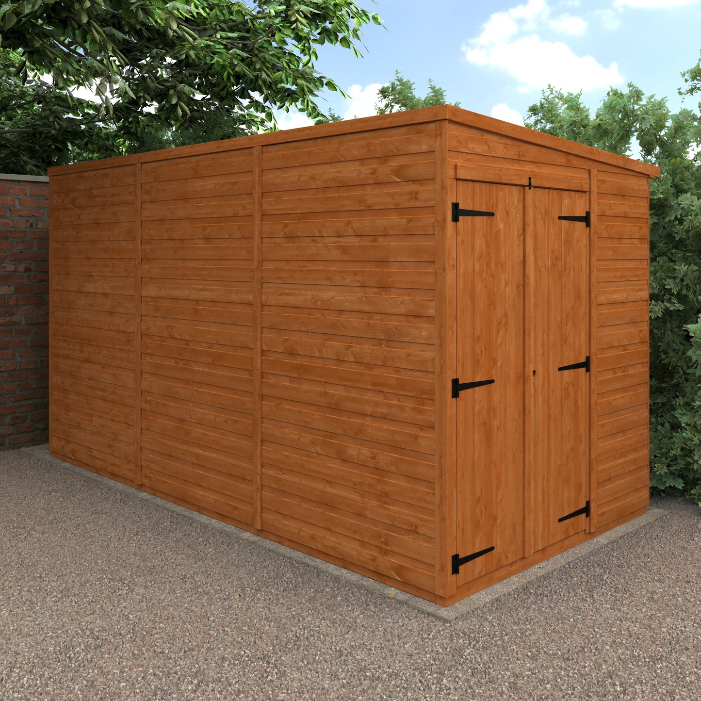 Your Choice Pent Windowless Wooden Garden Shed - Various Sizes Available