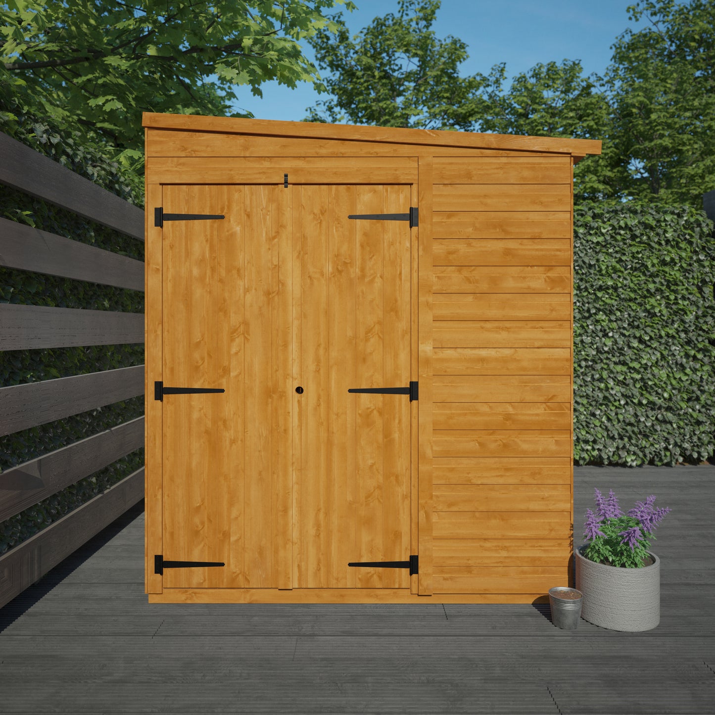 Your Choice Pent Windowless Wooden Garden Shed - Various Sizes Available