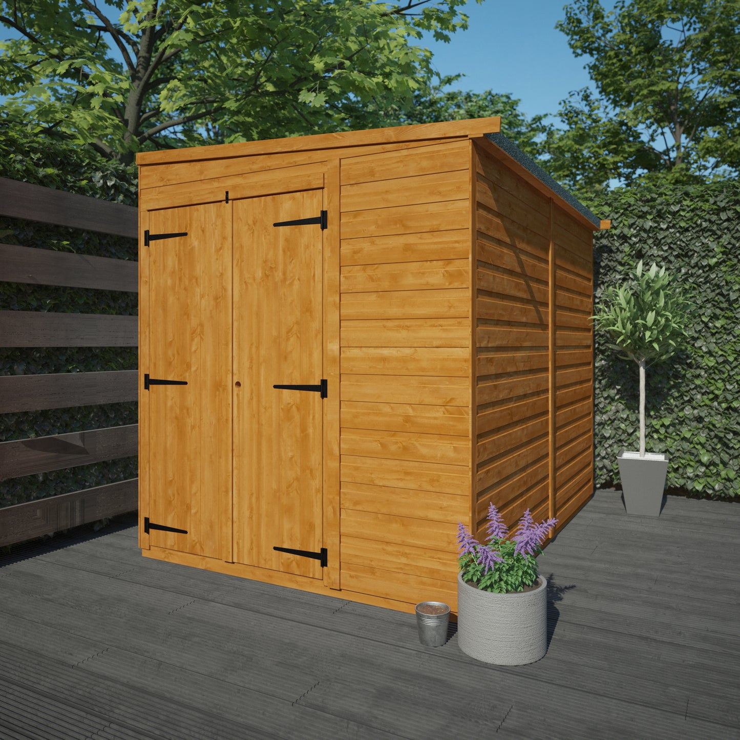 Your Choice Pent Windowless Wooden Garden Shed - Various Sizes Available