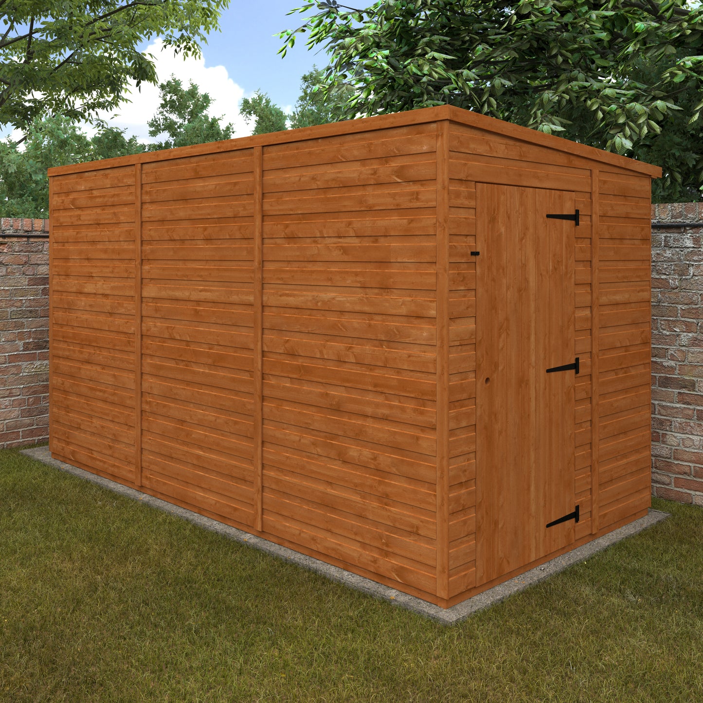 Your Choice Pent Windowless Wooden Garden Shed - Various Sizes Available