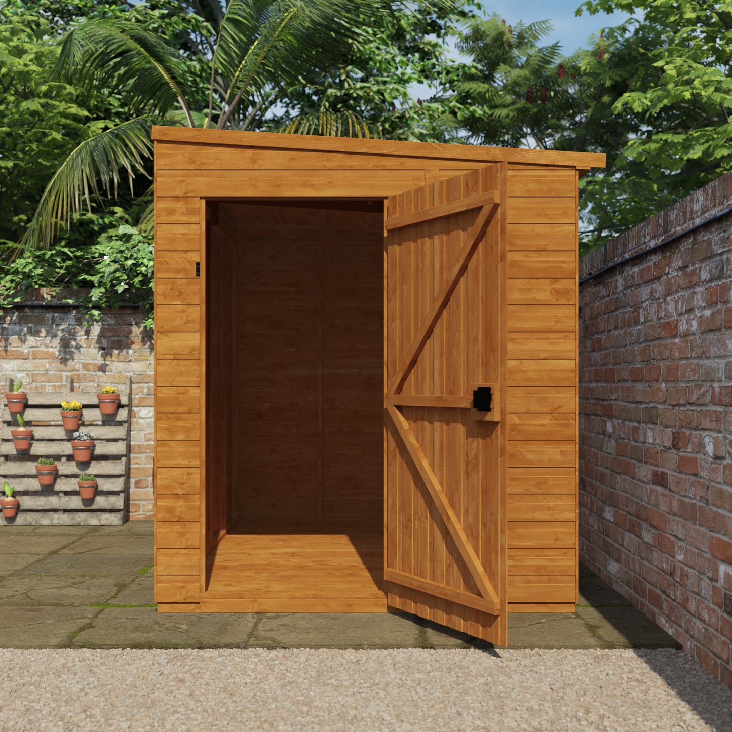 Your Choice Pent Windowless Wooden Garden Shed - Various Sizes Available