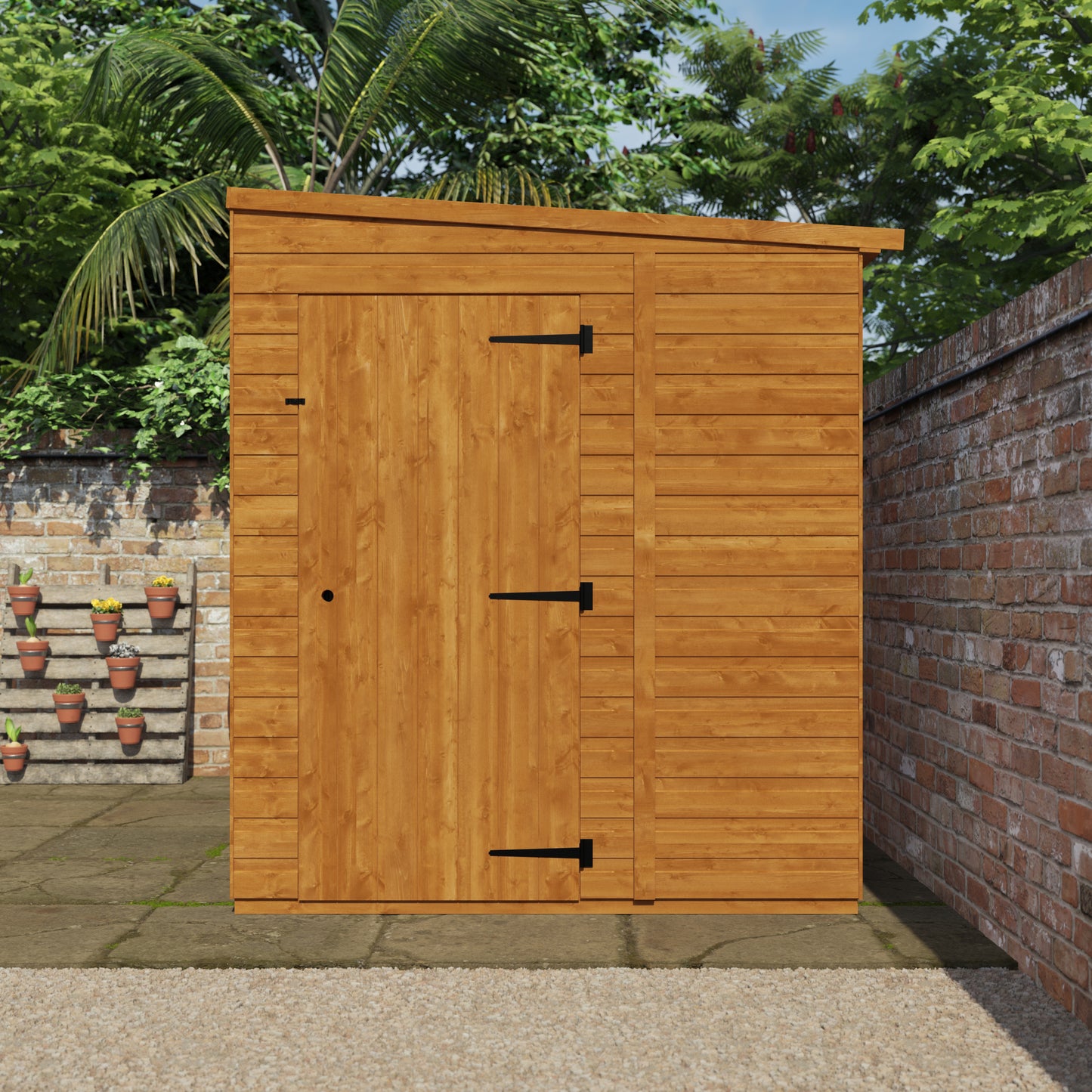 Your Choice Pent Windowless Wooden Garden Shed - Various Sizes Available