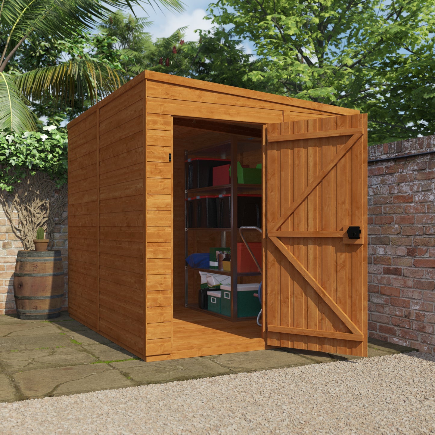 Your Choice Pent Windowless Wooden Garden Shed - Various Sizes Available