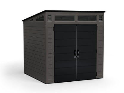 Suncast Modernist™ Storage Shed 7 ft. x 7 ft. - Peppercorn